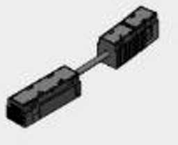 Magnetinės sistemos IN_LINE bėgelio lankstus elektrinis sujungimas, juodas