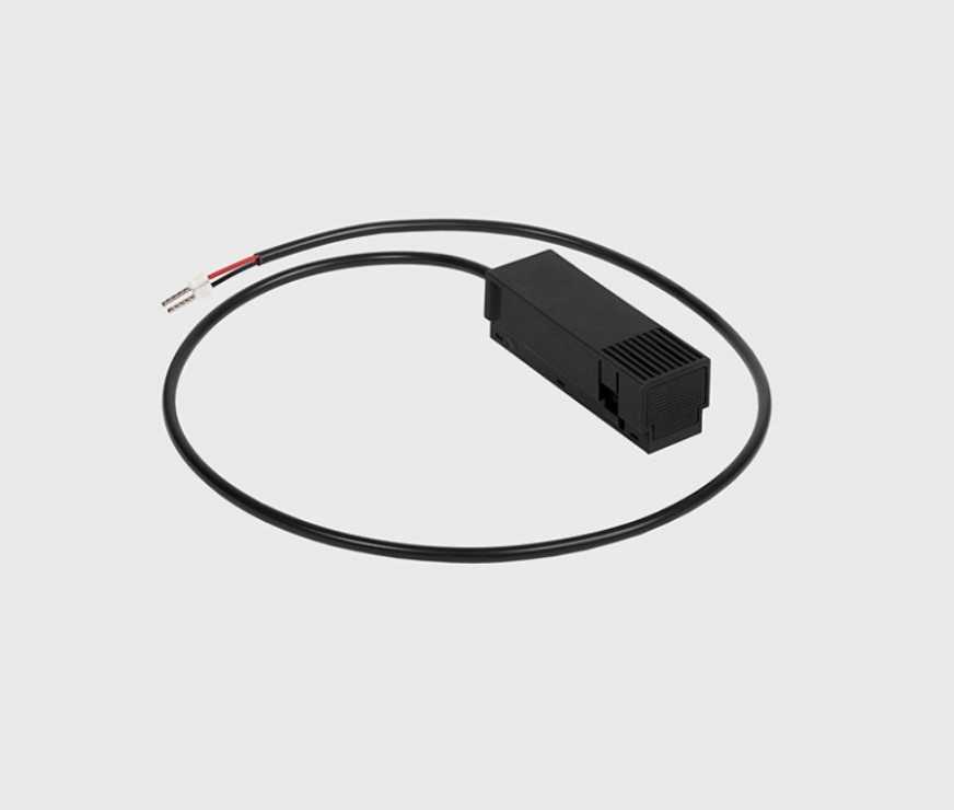 Magnetinės sistemos IN_LINE bėgelio užbaigimas su užmaitinimu, juodas, su 150cm laidu