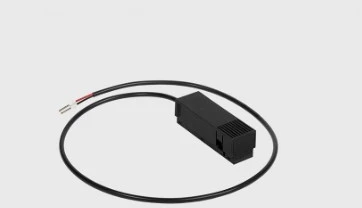 Magnetinės sistemos IN_LINE bėgelio užbaigimas su užmaitinimu, juodas
