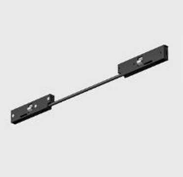 Magnetinės sistemos PICO_LINE bėgelio lankstus elektrinis sujungimas, juodas