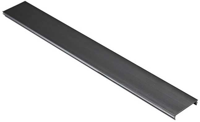 Magnetinės sistemos VIOKEF MAGNETIC bėgelio dangtelis, juodas, 1m, 02/0216