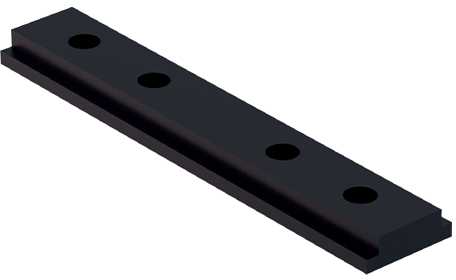 Magnetinės sistemos VIOKEF MICRO MAGNETIC bėgelio mechaninis sujungimas, juodas, 02/0805