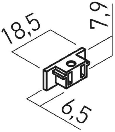 Magnetinės sistemos XNEO bėgelio užbaigimas, juodas