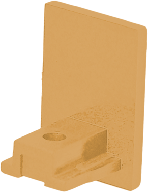 Magnetinės sistemos ZAMBELIS MAGNETIC 6MM bėgelio užbaigimas, žalvario sp., 25458-G