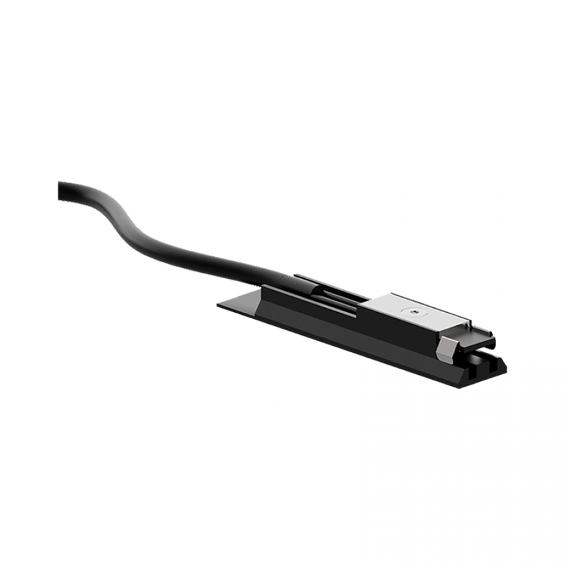 Magnetinės sistemos ZAMBELIS MAGNETIC ULTRA SLIM bėgelių užbaigimas su užmaitinimu, 48V, juodas, 23126