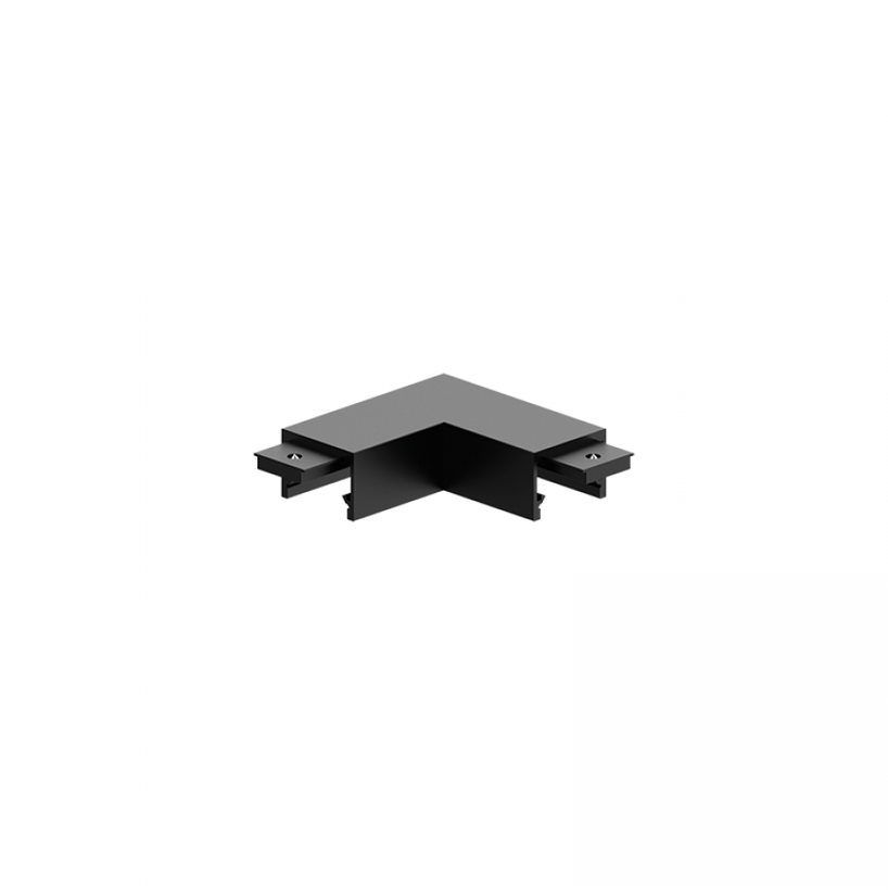 Magnetinės sistemos ZAMBELIS MAGNETIC ULTRA SLIM paviršinių bėgelių horizontalus kampinis sujungimas, 48V, juodas, 23131