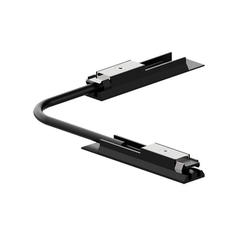 Magnetinės sistemos ZAMBELIS MAGNETIC ULTRA SLIM bėgelių lankstus sujungimas, 48V, juodas, 23128