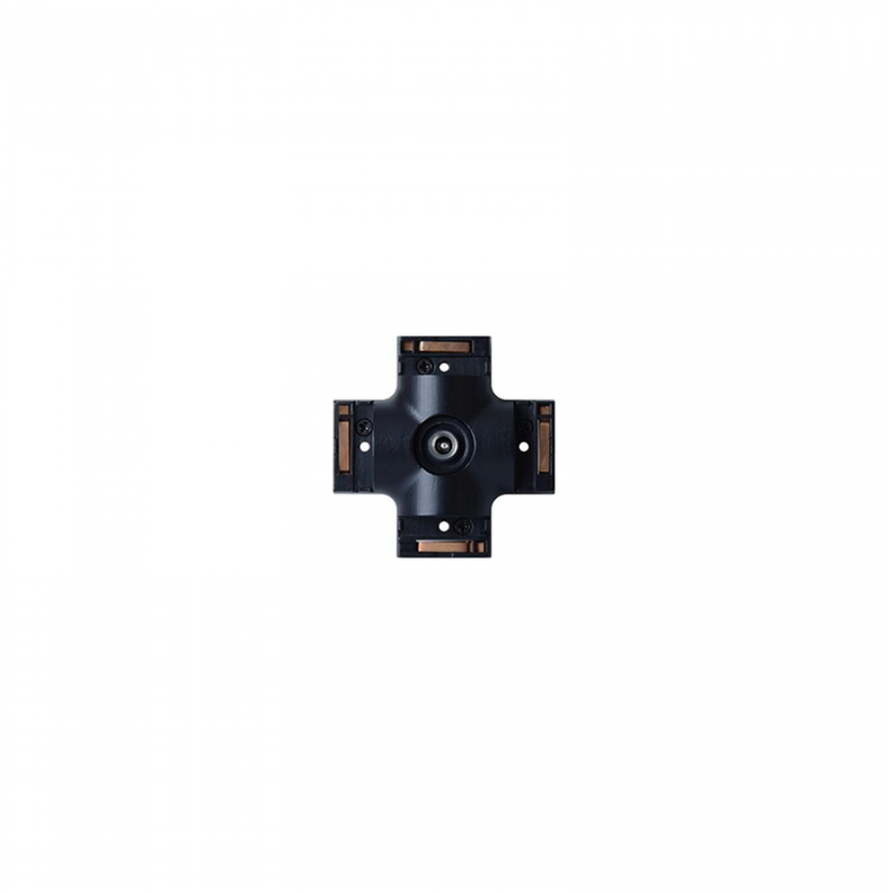 Magnetinės sistemos ZAMBELIS SPACE FRAME bėgelio X formos sujungimas, 48V, matinės juodos sp., 23148