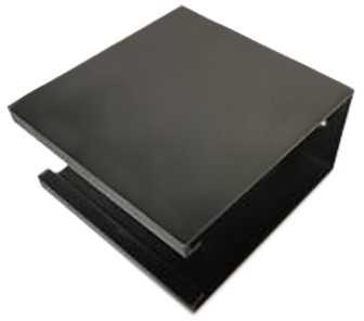 Magnetinio bėgelio VIOKEF MAGNETIC CURVY apdailos elementas, juodas, 02/0417