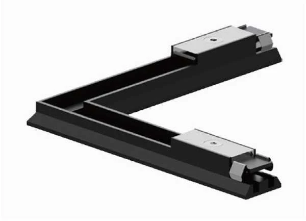 Magnetinio bėgelio SLIM MAGNETIC kampinis elektrinis sujungimas, 48V, juodas, 02/0508