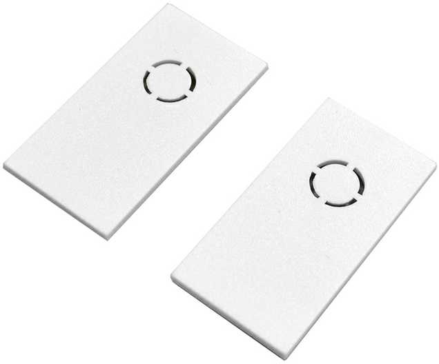 Magnetinės sistemos VIOKEF MAGNETIC bėgelio užbaigimas, baltas, 02/0303