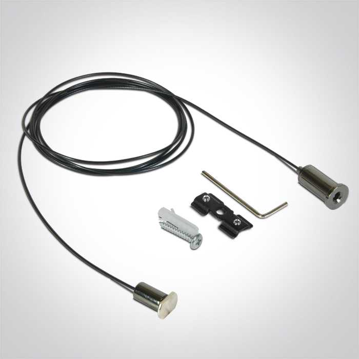 Magnetinių sistemų bėgelio MINI/MIDI pakabinimo rinkinys, juodas, 42026A/B