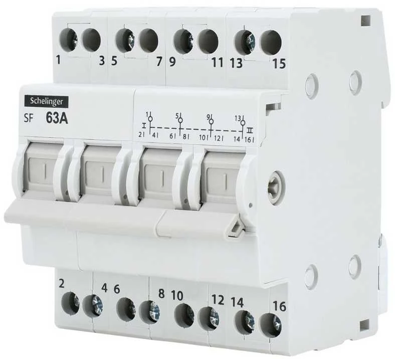 Schelinger Modulinis perjungiklis I-0-II 4P 63A