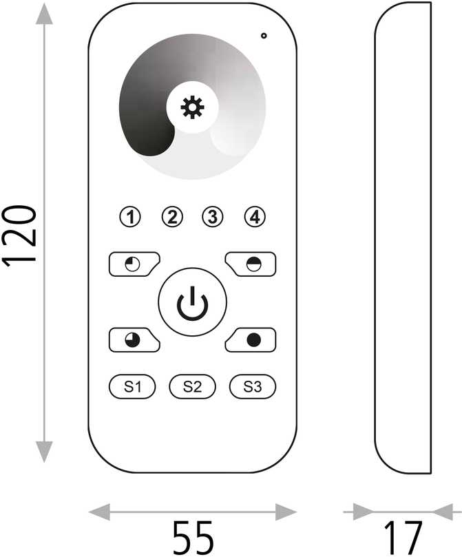 Nuotolinio valdymo pultas, RF/WIFI LED, XCONTROL001