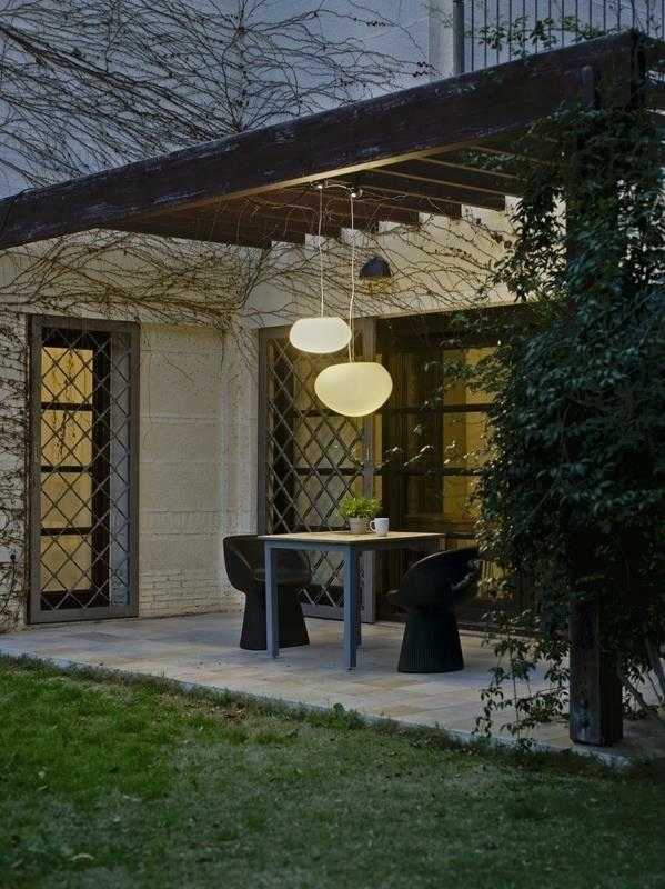 Pakabinamas fasado šviestuvas PETRA 60, E27, baltas, IP44