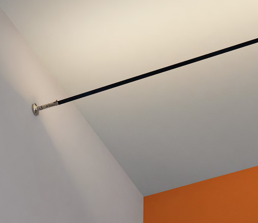 Pakabinamas šviestuvas 11W/m LED linijinis šviestuvas ELEGANCE, juodas, 3000K, 5m, IP60