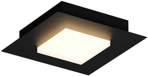 Lubinis šviestuvas 16W LED paviršinis šviestuvas TATAMI, juodas, 3000/4000/6500K