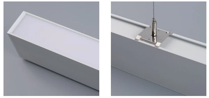 Pakabinamas šviestuvas 20/30/40W LED paviršinis/pakabinamas linijinis šviestuvas KOLINE K2 PROFESSIONAL, baltas, 3000/4000/6500K