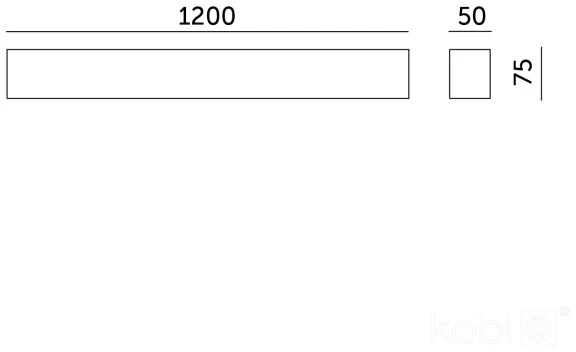 Pakabinamas šviestuvas 20/30/40W LED paviršinis/pakabinamas linijinis šviestuvas KOLINE K2 PROFESSIONAL, baltas, 3000/4000/6500K