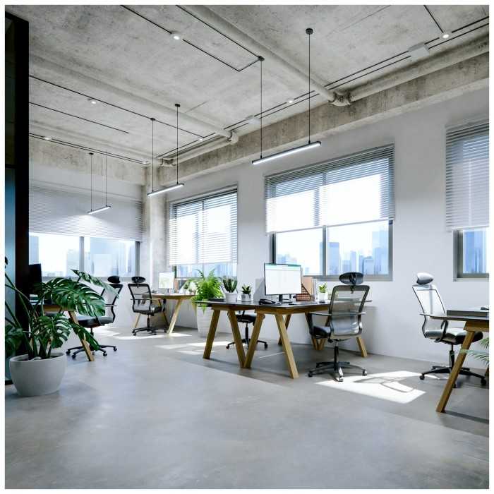 Pakabinamas šviestuvas 20W LED paviršinis/pakabinamas linijinis šviestuvas KOLINE K2 PROFESSIONAL, juodas, 3000/4000/6500K