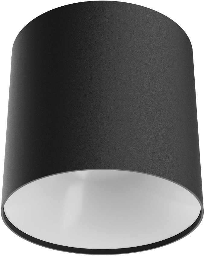 Lubinis šviestuvas 21W LED paviršinis šviestuvas HERA, matinės juodos/baltos sp., 3000K, dimeriuojamas, 01-3684