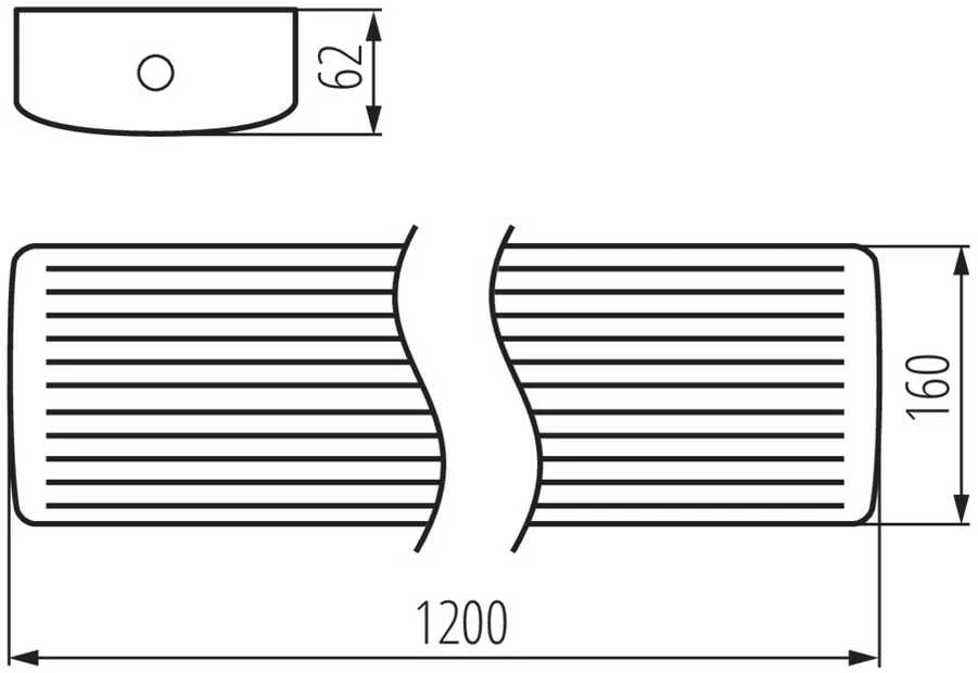 Kanlux 22/40W paviršinis šviestuvas MEBA LED, baltas, 3000/4000K