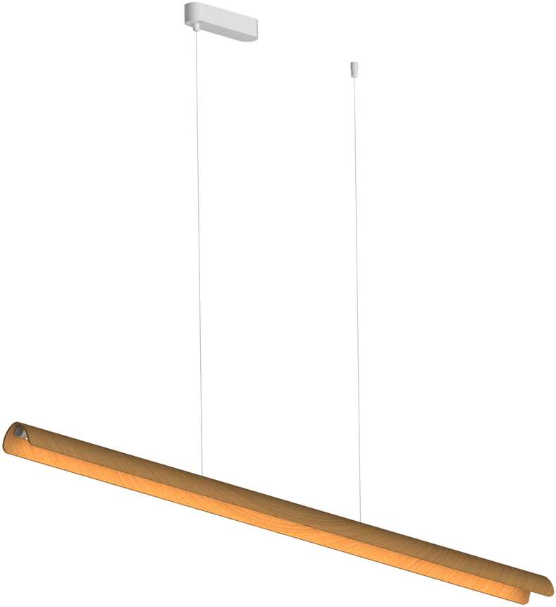 Pakabinamas šviestuvas 22W LED pakabinamas linijinis šviestuvas ALMA, medžio/baltos sp., 2700/3000K, C4036070OAK