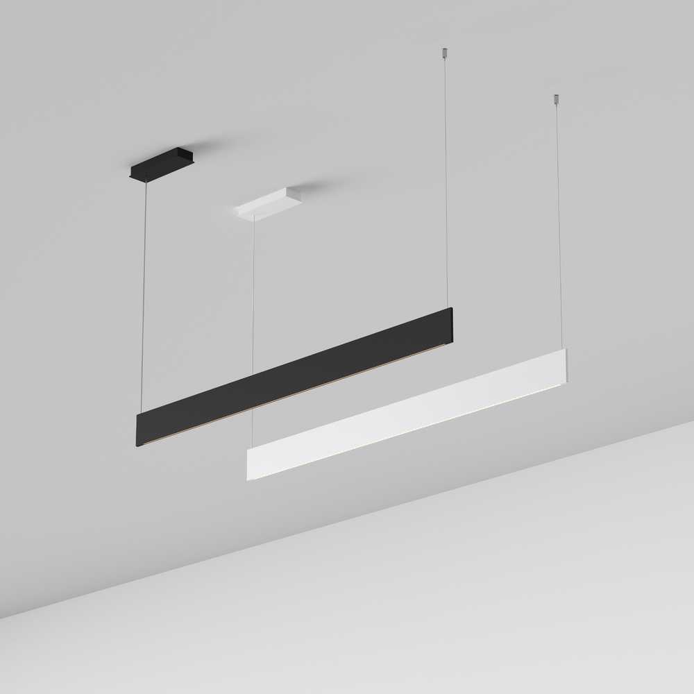Pakabinamas šviestuvas 24W LED pakabinamas linijinis šviestuvas STEEL, baltas, 3000K, šviestuvai gali būti jungiami į liniją, 368795