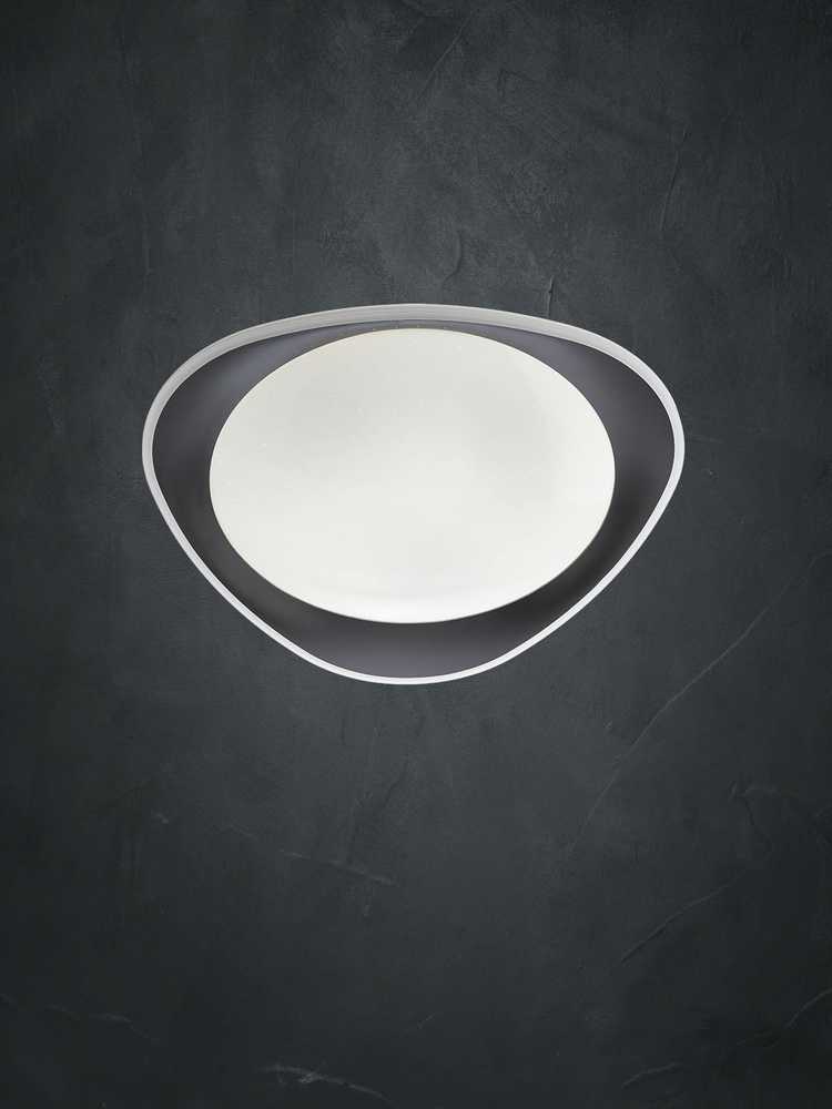 Lubinis šviestuvas 24W LED paviršinis šviestuvas VERENA, baltos/juodos sp., 4000K