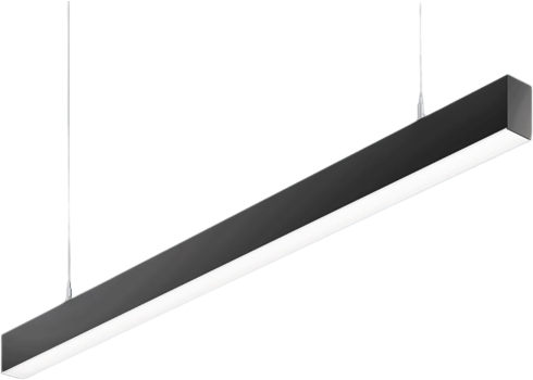 Pakabinamas šviestuvas 25,2W pakabinamas linijinis šviestuvas X-LINE SLIM L-DOWN LED COMPACT, juodas, 4000K, IP40, DALI