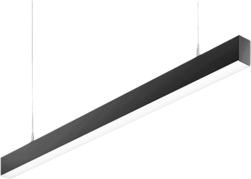 Pakabinamas šviestuvas 25,2W pakabinamas linijinis šviestuvas X-LINE SLIM L-DOWN LED COMPACT, juodas, 3000K, IP40, DALI