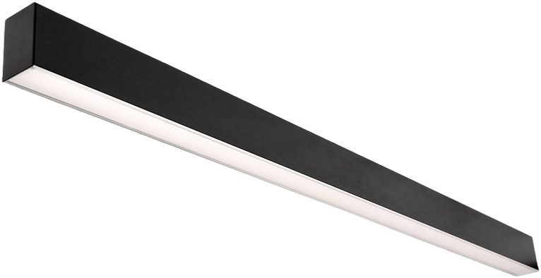25,2W paviršinis linijinis šviestuvas X-LINE SLIM SURFACE LED COMPACT, juodas, 4000K, IP40, DALI