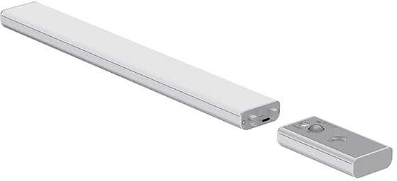 2,5W LED linijinis spintelės šviestuvas su judesio davikliu, sidabro sp., 3000K-6000K