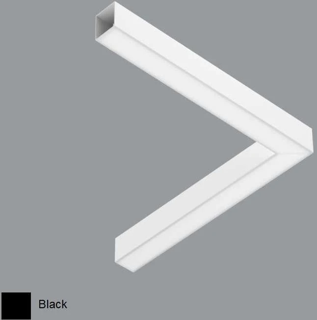 Pakabinamas šviestuvas 26W pakabinamas L formos šviestuvas X-LINE SLIM L-DOWN LED COMPACT, juodas, 3000K, IP40, SPEC