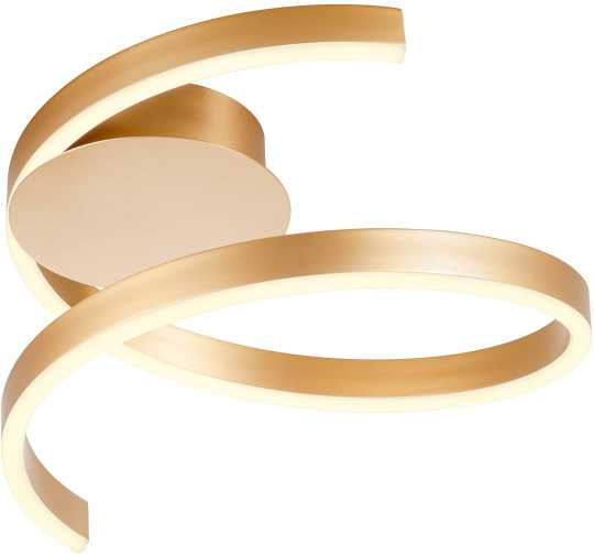 Lubinis šviestuvas 27W LED paviršinis šviestuvas SCROLL, matinės bronzos sp., 3000/4000/6000K, dimeriuojamas, 01-4008