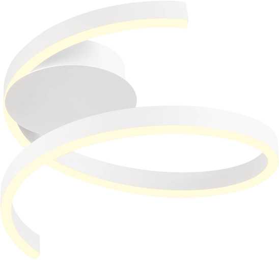 Lubinis šviestuvas 27W LED paviršinis šviestuvas SCROLL, baltas, 3000/4000/6000K, dimeriuojamas, 01-4007