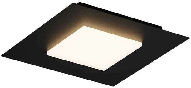 Lubinis šviestuvas 28W LED paviršinis šviestuvas TATAMI, juodas, 3000/4000/6500K