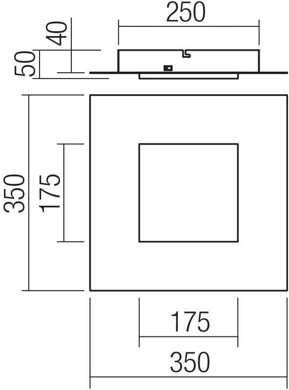 Lubinis šviestuvas 28W LED paviršinis šviestuvas TATAMI, baltas, 3000/4000/6500K