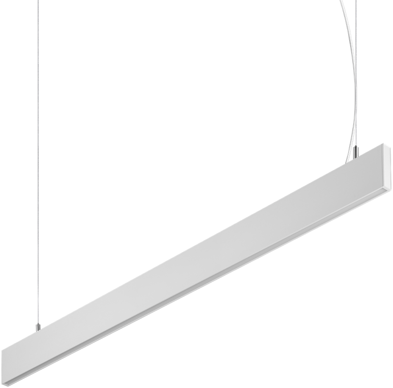 Pakabinamas šviestuvas 29W LED pakabinamas linijinis šviestuvas STEEL, baltas, 3000K, dimeriuojamas, šviestuvai gali būti jungiami į liniją, 369006