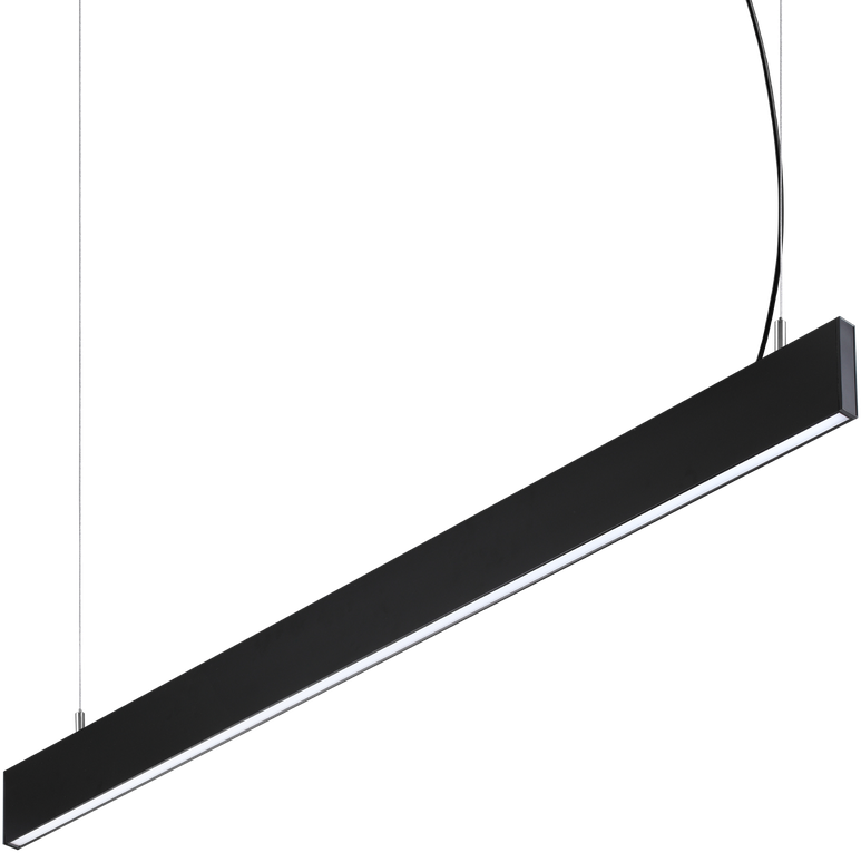 Pakabinamas šviestuvas 29W LED pakabinamas linijinis šviestuvas STEEL, juodas, 4000K, dimeriuojamas, šviestuvai gali būti jungiami į liniją, 369020
