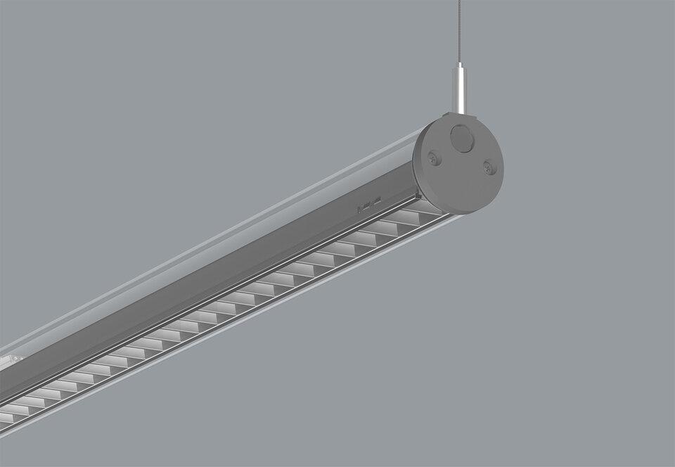 Pakabinamas šviestuvas 32W LED pakabinamas linijinis šviestuvas VIBRIO, pilkas, 3000K, IP65