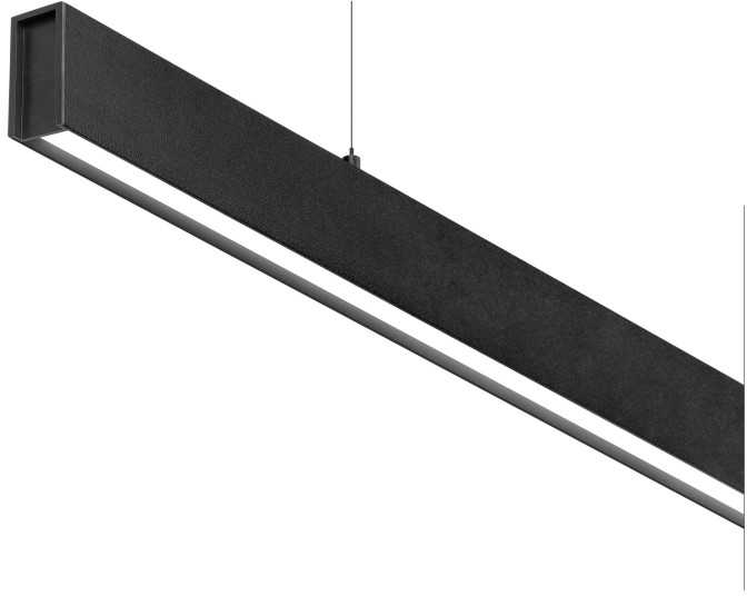 Pakabinamas šviestuvas 35W LED pakabinamas linijinis šviestuvas LINE SUSP D&I, juodas, 3000K, šviečia į viršų ir į apačią