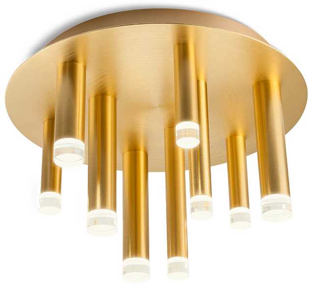 Lubinis šviestuvas 35W LED paviršinis šviestuvas MADISON, aukso sp., 3000K, 01-2039