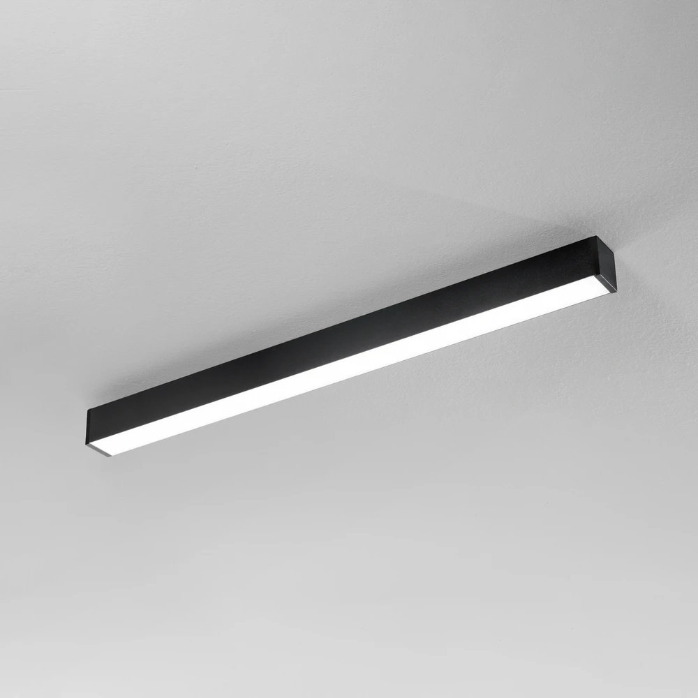 Pakabinamas šviestuvas 36W LED linijinis šviestuvas NEXT, juodas, CCT