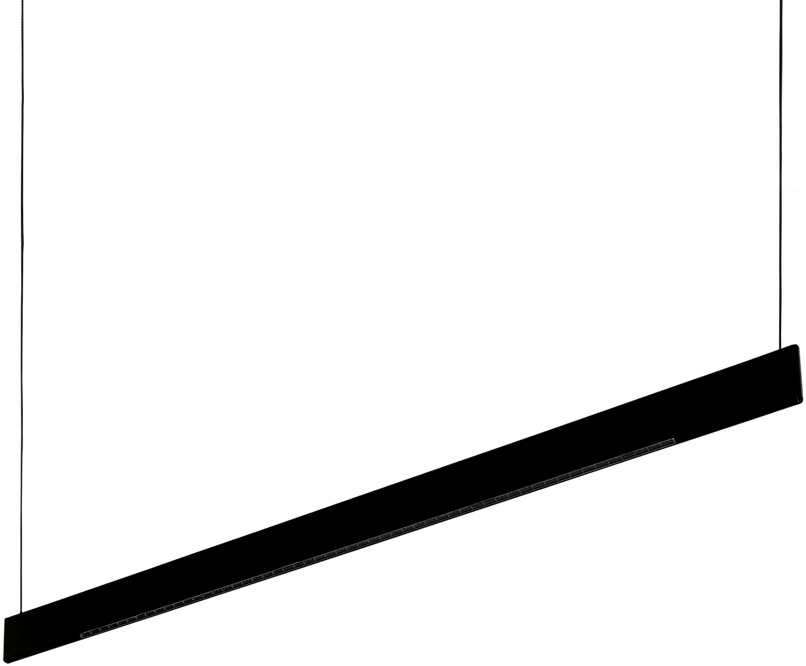 Pakabinamas šviestuvas 36W LED pakabinamas linijinis šviestuvas DESK, juodas, 3000K, šviečia į viršų ir į apačią, 336176
