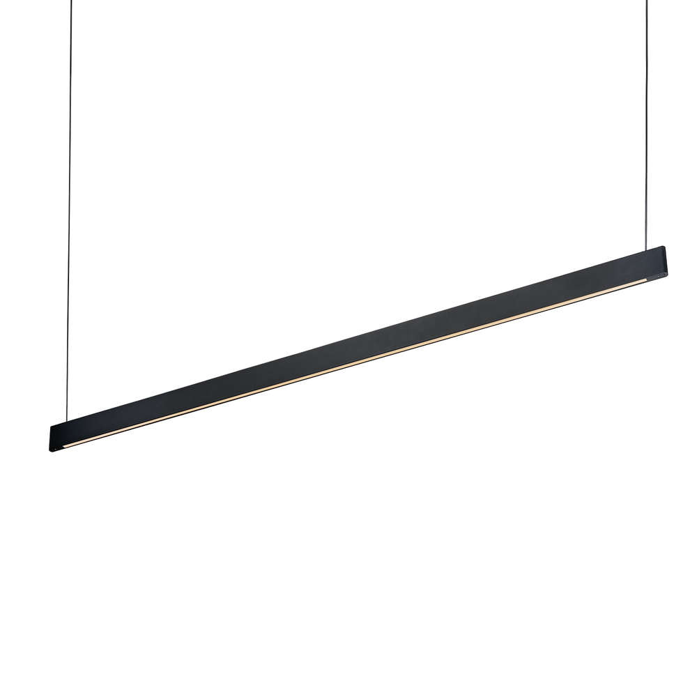 Pakabinamas šviestuvas 36W LED pakabinamas linijinis šviestuvas DESK, juodas, 3000K, šviečia į viršų ir į apačią, 336190