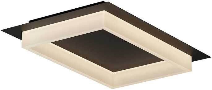 Lubinis šviestuvas 36W LED paviršinis šviestuvas PERIMETRO, juodas, 3000/4000/6500K
