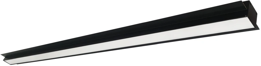 37W LED linijinis užglaistomas šviestuvas SASA, juodas, 3000K, 1420mm, dimeriuojamas, 3917-04142-3-B-P-D4