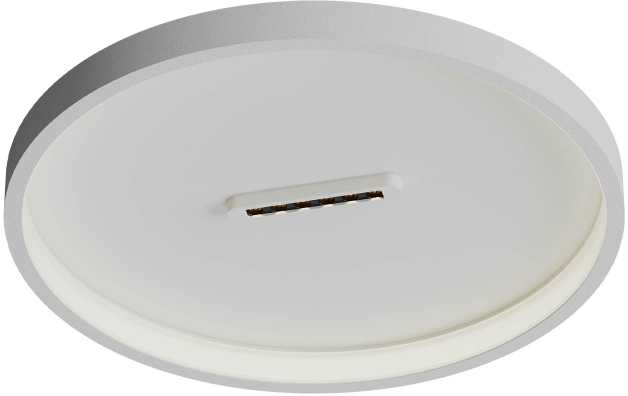 Lubinis šviestuvas 37W LED paviršinis šviestuvas BUTTON, baltas, 3000K, dimeriuojamas, 01-3827