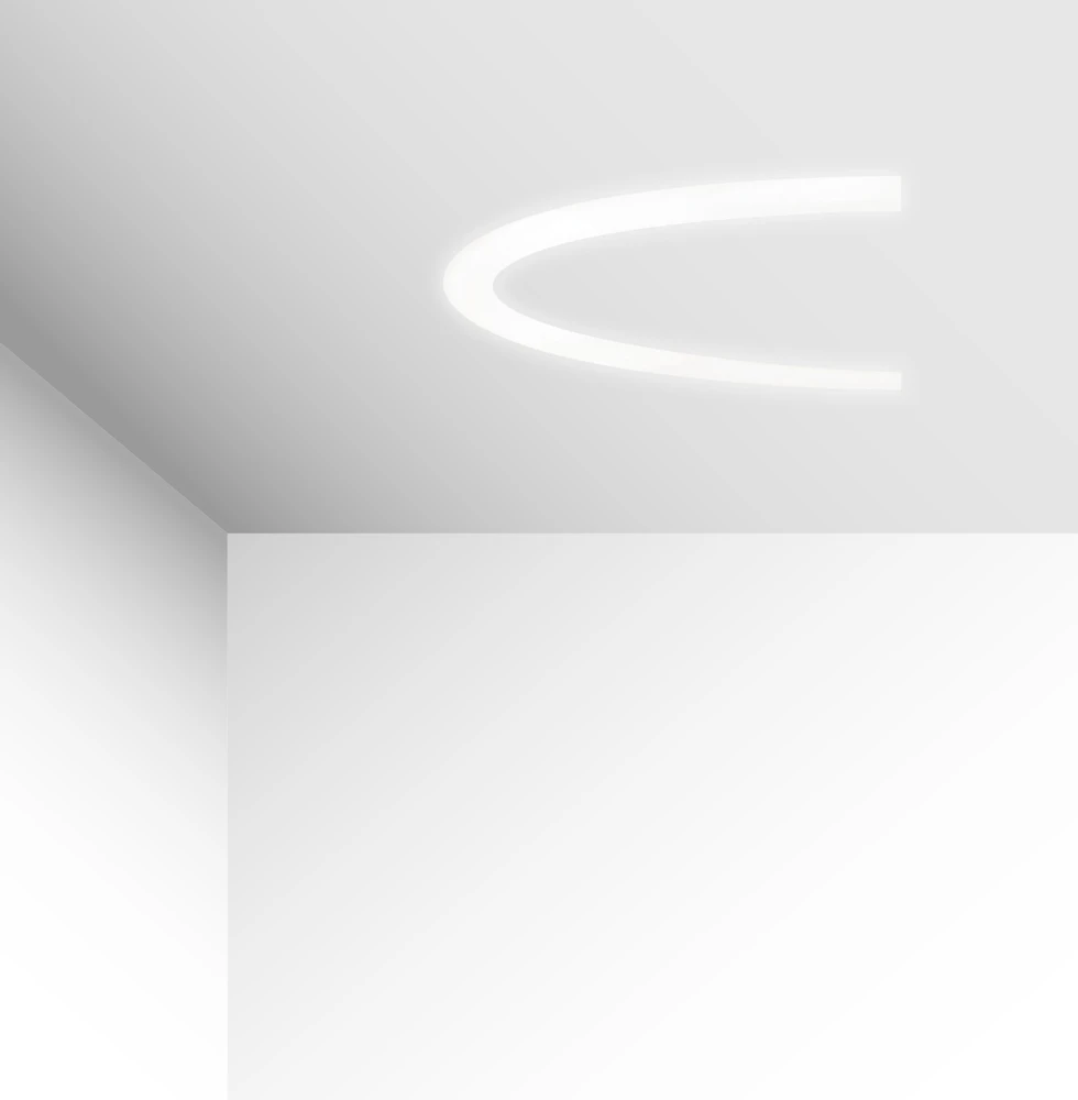 37W LED užglaistomas šviestuvas SEMI, baltas, 4000K, 1000mm, 3918-0410-4-W-N